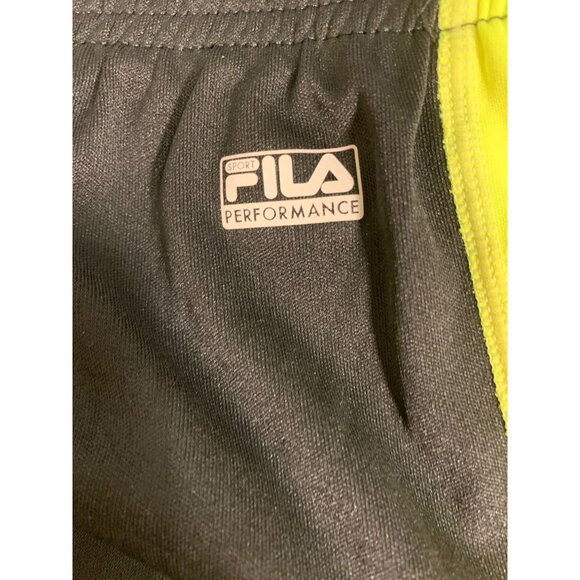 Fila Sport Black & Yellow Athletic Shorts & Shirt Set XXL XL Polyester Mens Acti - Picture 7 of 13
